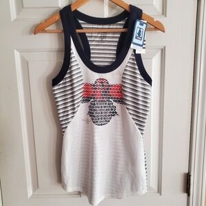 Adidas NBA 4 Her Atlanta Hawks Womens racer striped tank size Medium